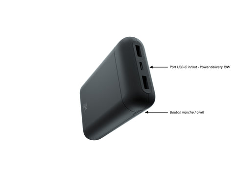 Mini - Batterie externe USB-C 18W - 20 000 mAh