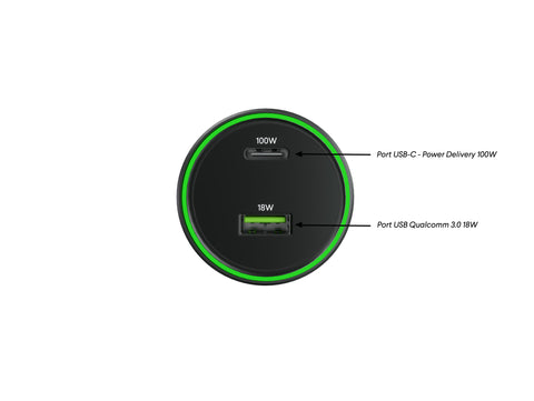 Powercar - Chargeur allume-cigare - 100W