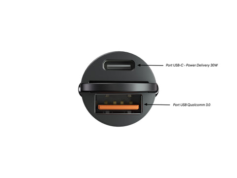 Powercar - Chargeur allume-cigare compact - 30W