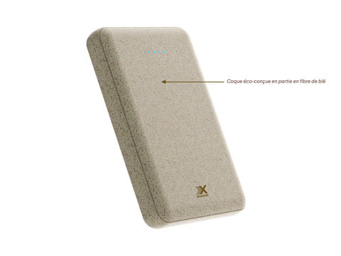 Powereco - Batterie externe en fibre de blé - 5 000 mAh
