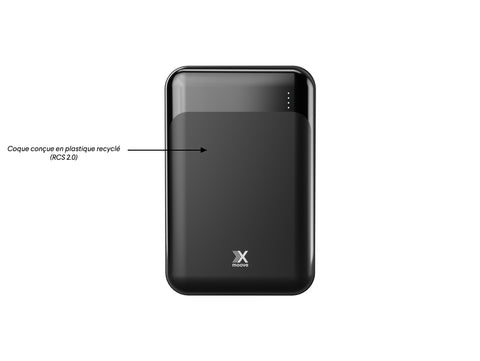 Powereco - Batterie externe USB-C 18W en plastique recyclé - 10 000 mAh