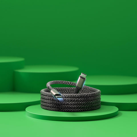 POWERECO Flex - Câble Type-C magnétique PD 100W en matériaux recyclés