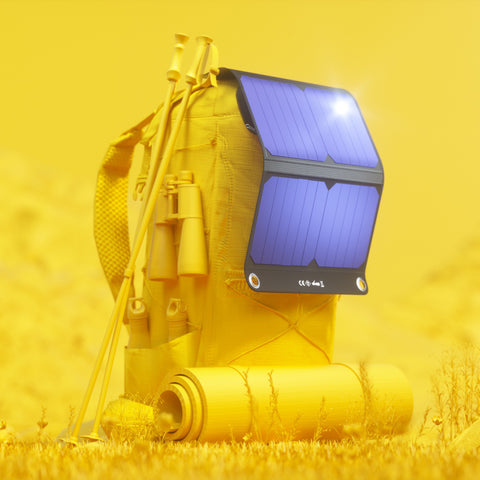 Trek - Panneau solaire avec batterie intégrée -  10 000 mAh
