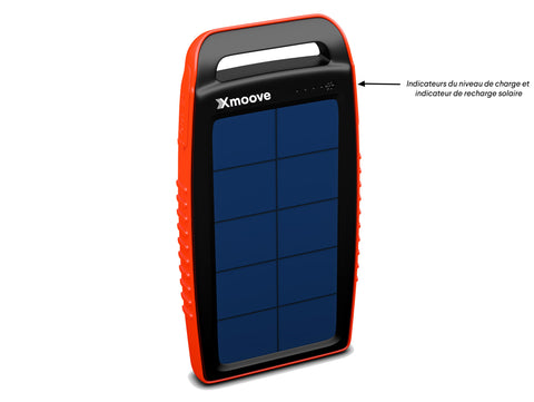 Pocket - Batterie externe solaire avec lampe torche - 15 000 mAh