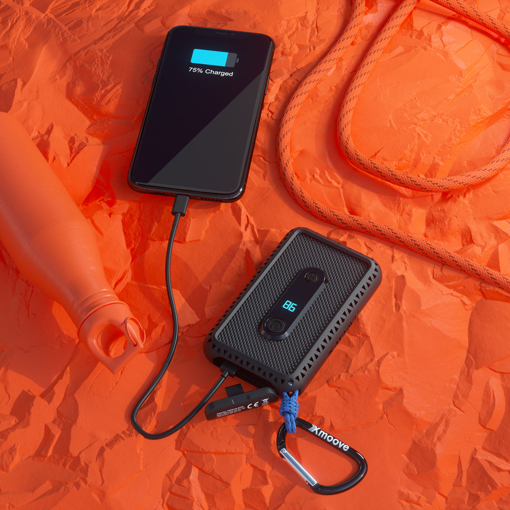 Rugged - Batterie externe 10 000 mAh - Shockproof - USB-C PD 18W ...